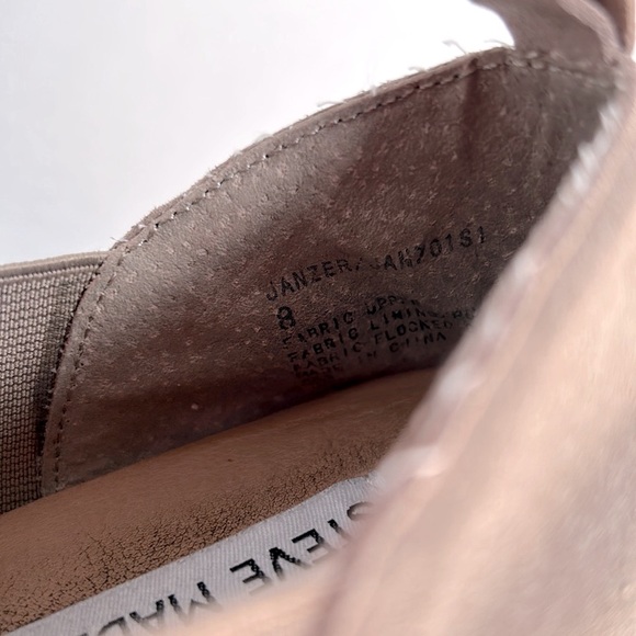 STEVE MADDEN JANZEN  suede slip on sneakers size 8 - Picture 4 of 4